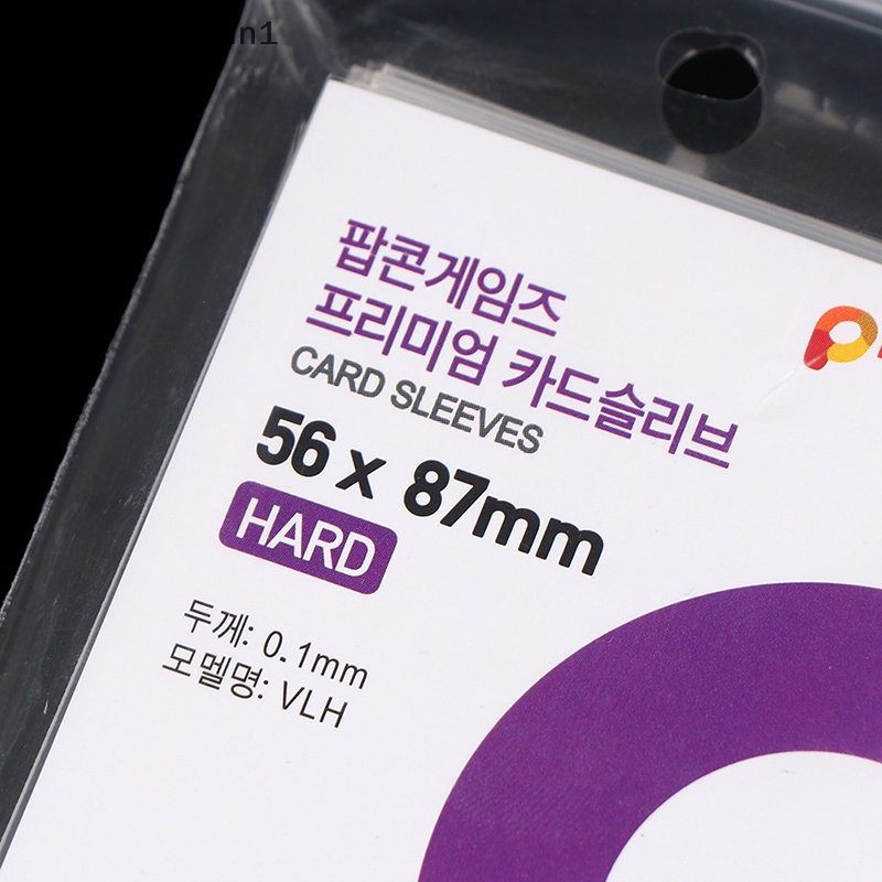 [Brightnessdin1] 50pcs Korea Card Sleeves Clear Acid Free Photocard Horaphic Protector Film Butik