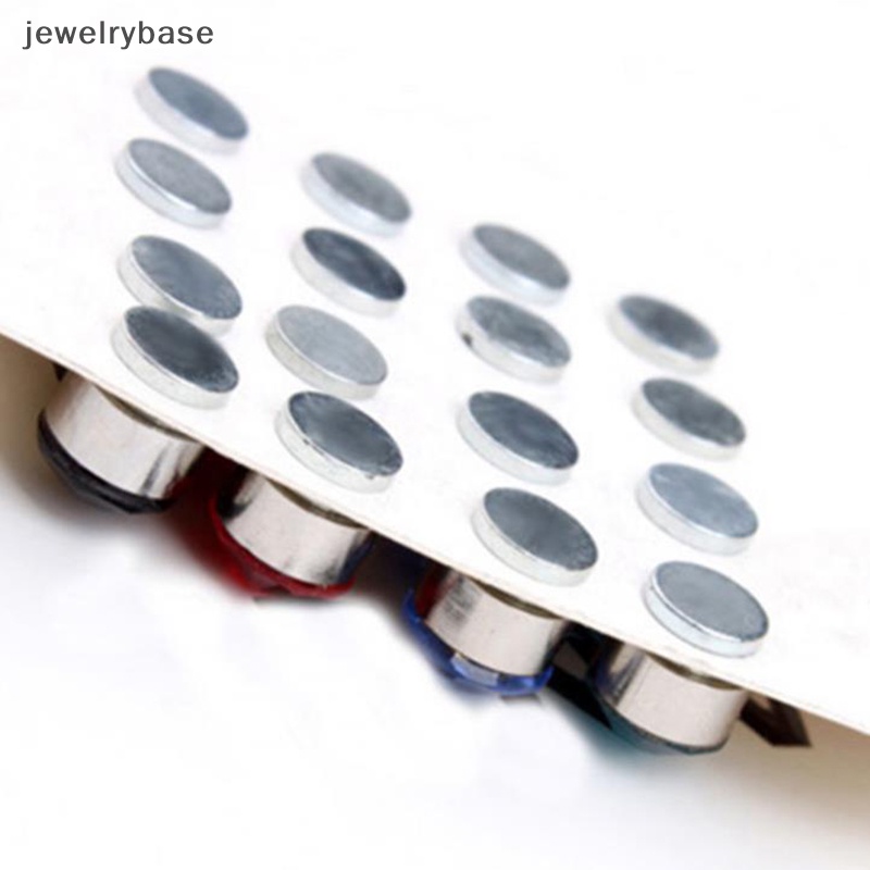 [jewelrybase] 24pcs/set Magnetik Non Klip Bulat Berlian Imitasi Stud Earrings Butik Perhiasan