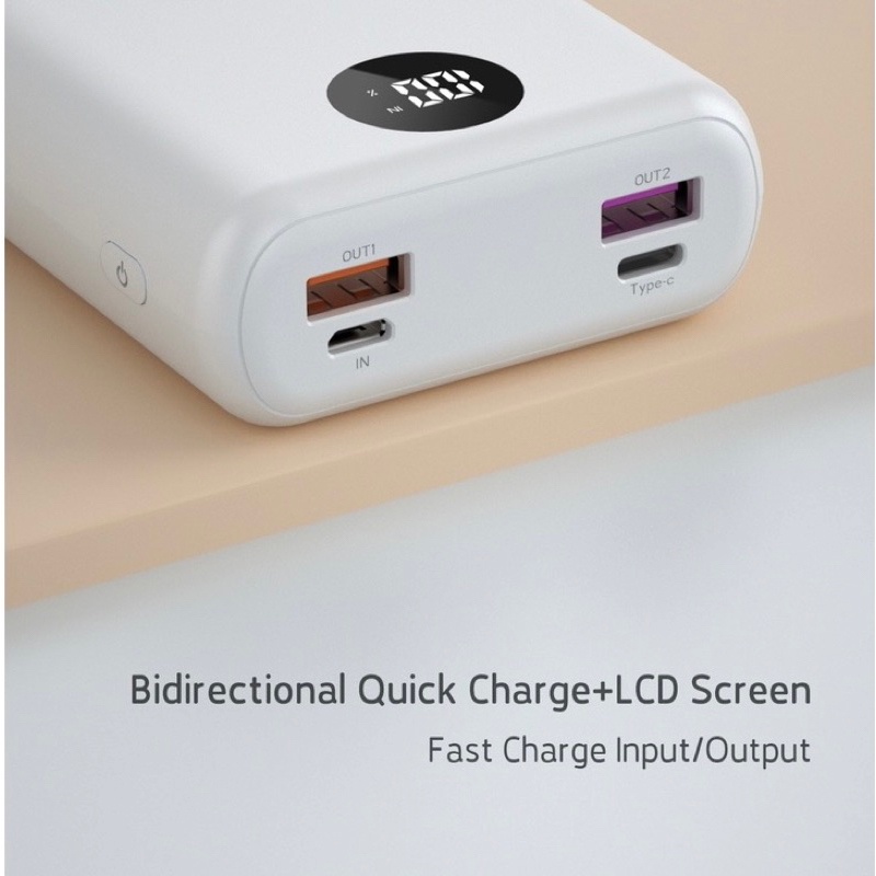 YSPLUS PD20W Powerbank 20.000mAh SUPER FAST Charging LED 20Watt Support VOOC Quick Charge 3.0