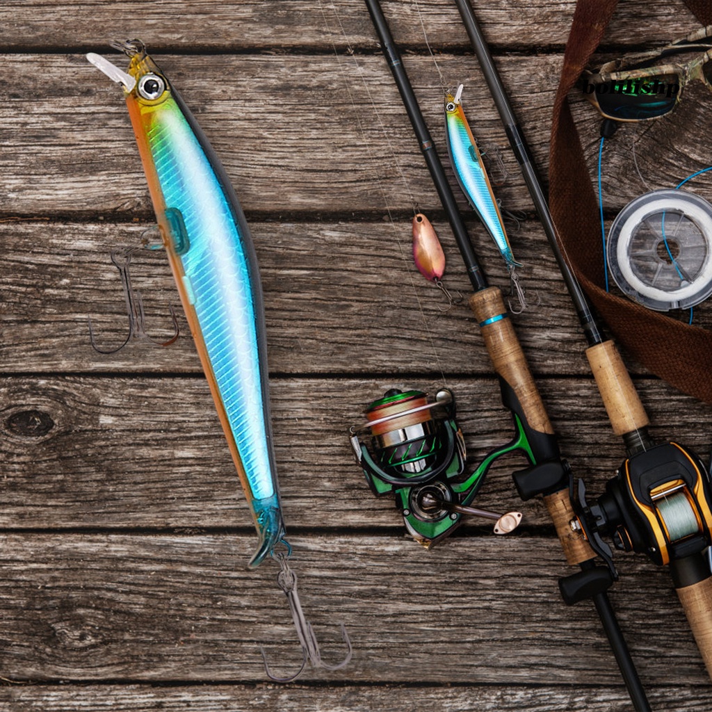 Bo-9.5cm/7.5g Berduri Memancing Umpan Jauh Melempar Mata 3D Warna Terang Ikan Kecil Umpan Alat Pancing