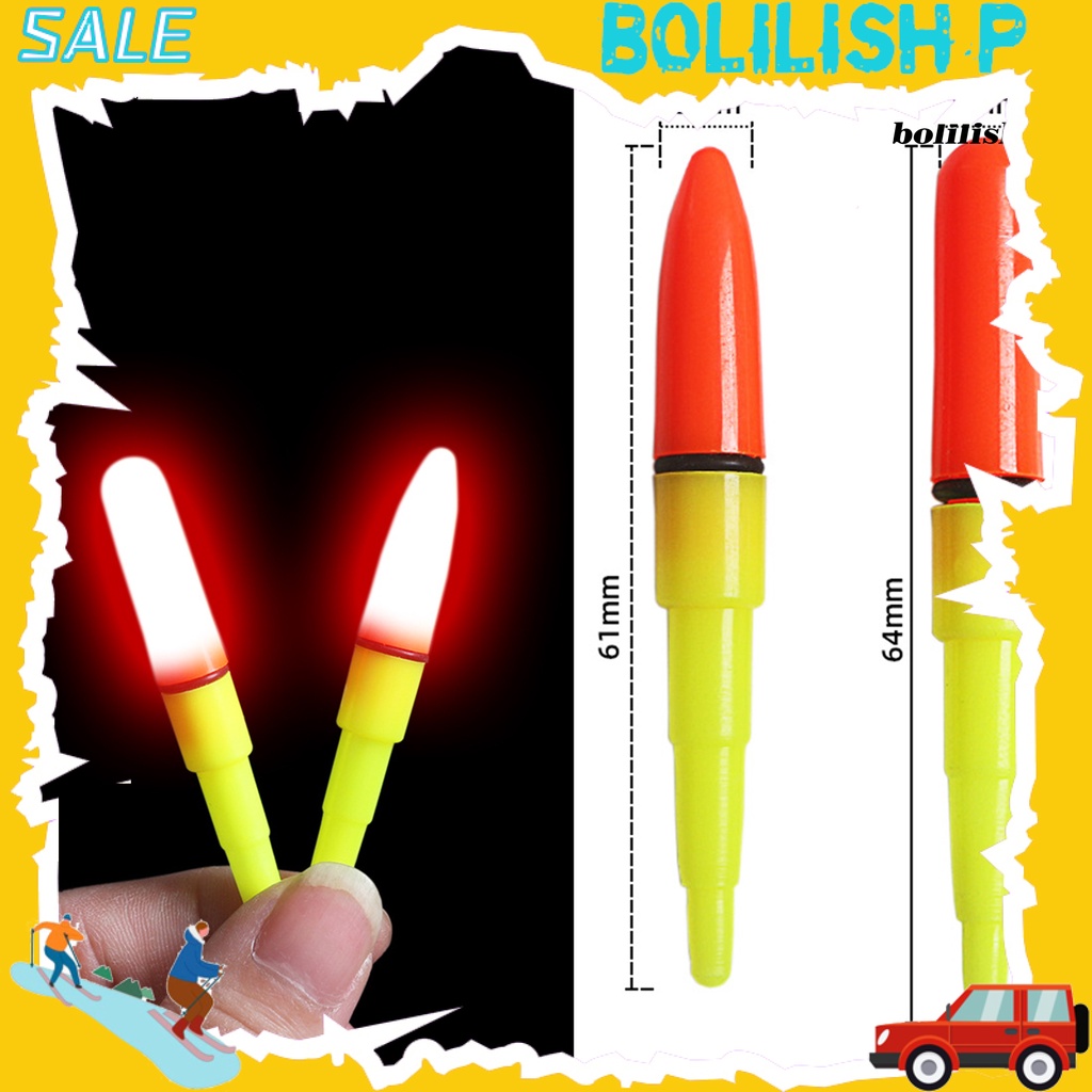 Bo-led Stick Float Light Luminous Electronic Stabil Mini Pointed/Round Head High Brightness Anti-deformation Float Glow Stick Angling Aksesori