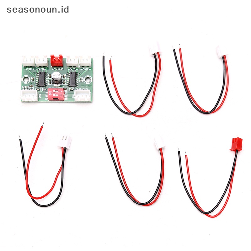 Seasonoun Mini PAM8403 Digital Audio Amplifier Board 4salur 3W * 4suara Stereo DC 5V.