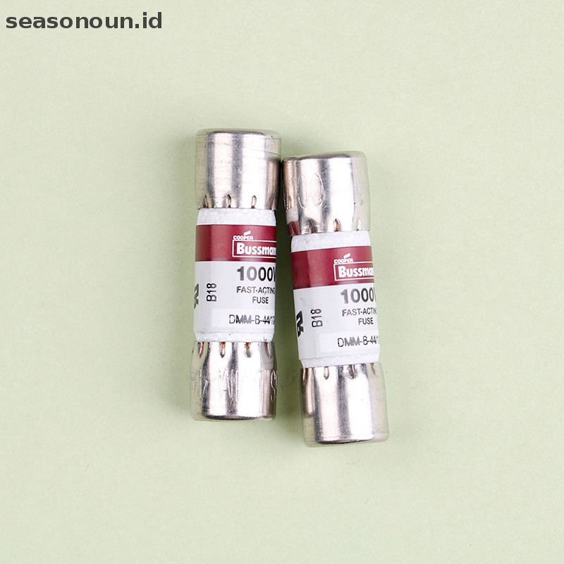 Seasonoun 2Pcs DMM-B-44/100-R DMM-44/100R fuse 10x35mm 440ma 1000v Untuk multimeter.