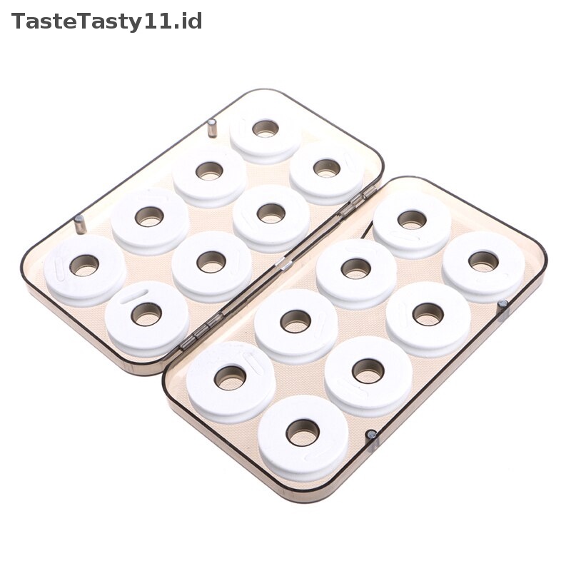 Tastetasty8/16pcs8#16# Papan Lilitan Busa Pancing Wire Shaft Bobbin Spools Tackle Box.