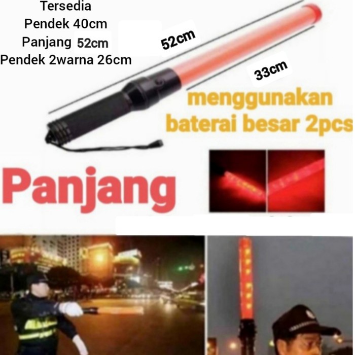 senter parkir pendek 40cm  / panjang 52cm lampu parkir trafik Light senter touring motor