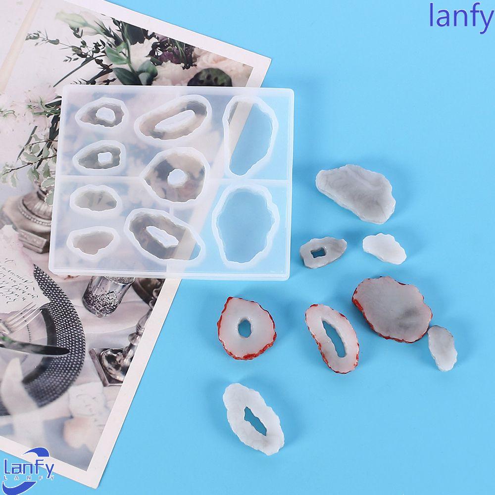 Lanfy Cetakan Perhiasan Resin Casting Cuci Piring Aman Bakeware Epoxy Candy Gummy Baking Fondant Tool