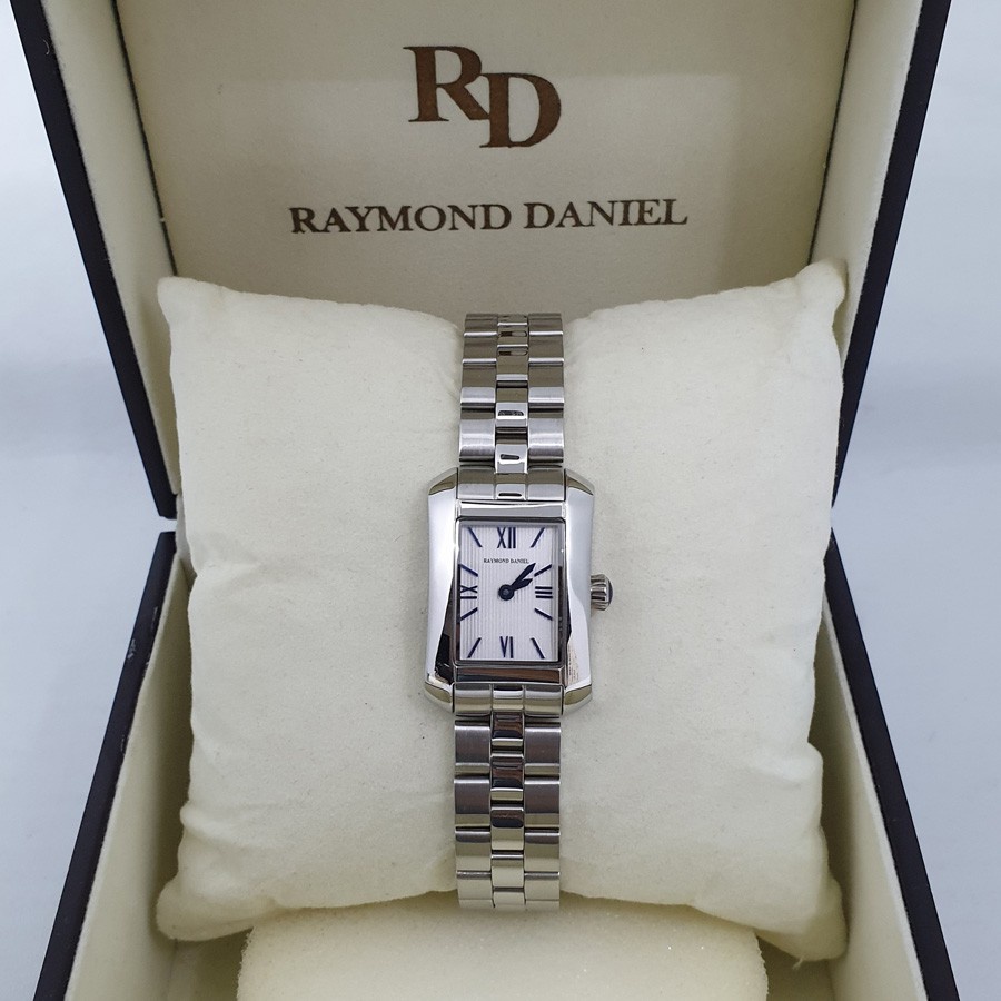 Raymond Daniel RD 239 Silver Index Blue, Jam Tangan Wanita, Original