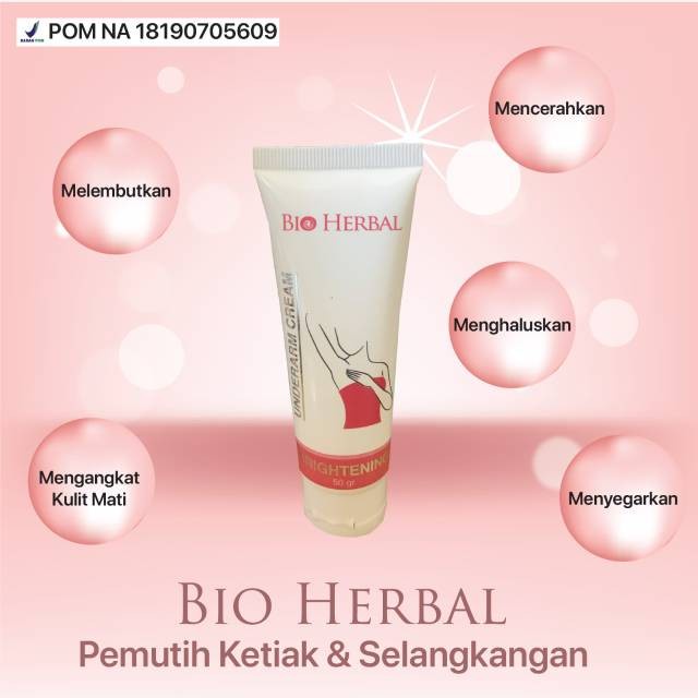 BIO HERBAL UNDERARM CREAM BRIGHTENING 50GR - BIOHERBAL KETIAK