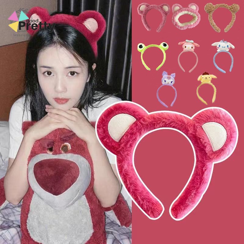 Headband Bando Mata Bando Katak Kodok Frog Lucu Kain Handuk Cuci Muka Facial P