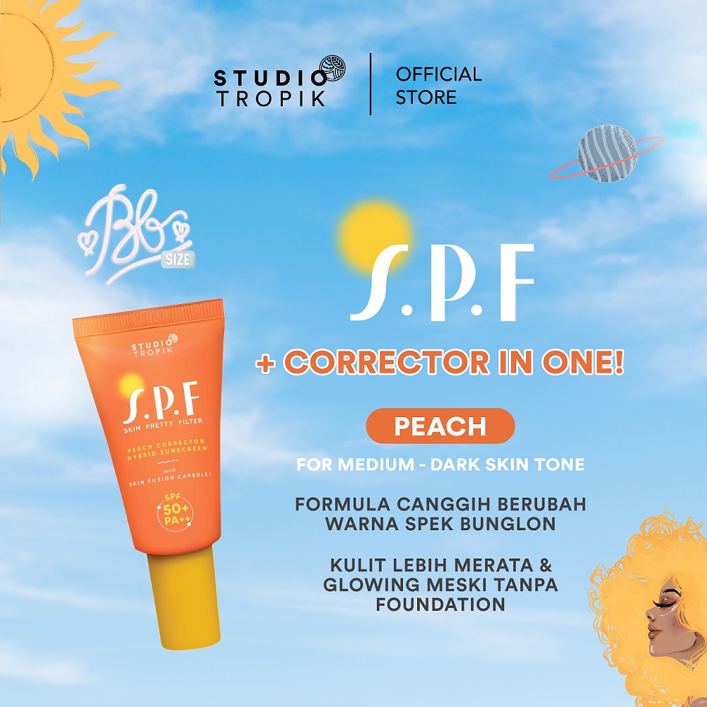 STUDIO TROPIK SPF 50+ PA++ (Peach) - Skin Pretty Filter