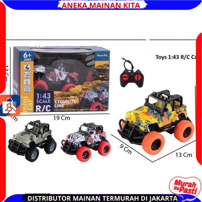 Mainan Anak Mobil Remote control Offroad RC Rock Crawler Jeep Mini Climber