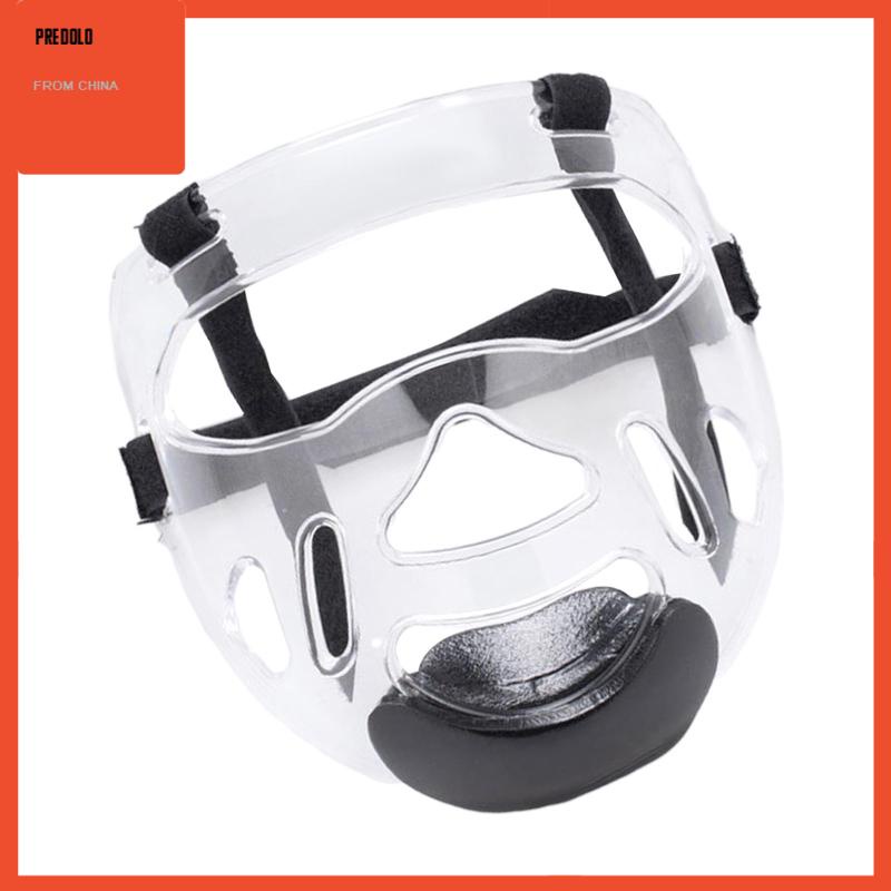 [Predolo] Penutup Kepala Taekwondo Bening Detachable Face Head Gear Untuk Tinju