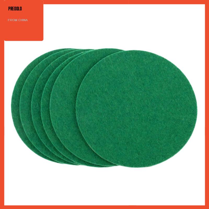 [Predolo] 6buah Meja Hoki Udara Dorong Felt Pads Paddles W/Felt Pads