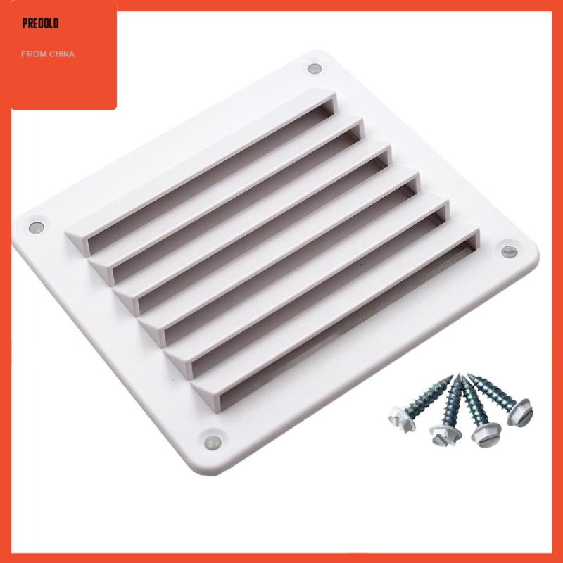 [Predolo] Abs Lubang Angin Persegi Panjang Louvered Untuk RV Boat Marine - 140mm x 125mm