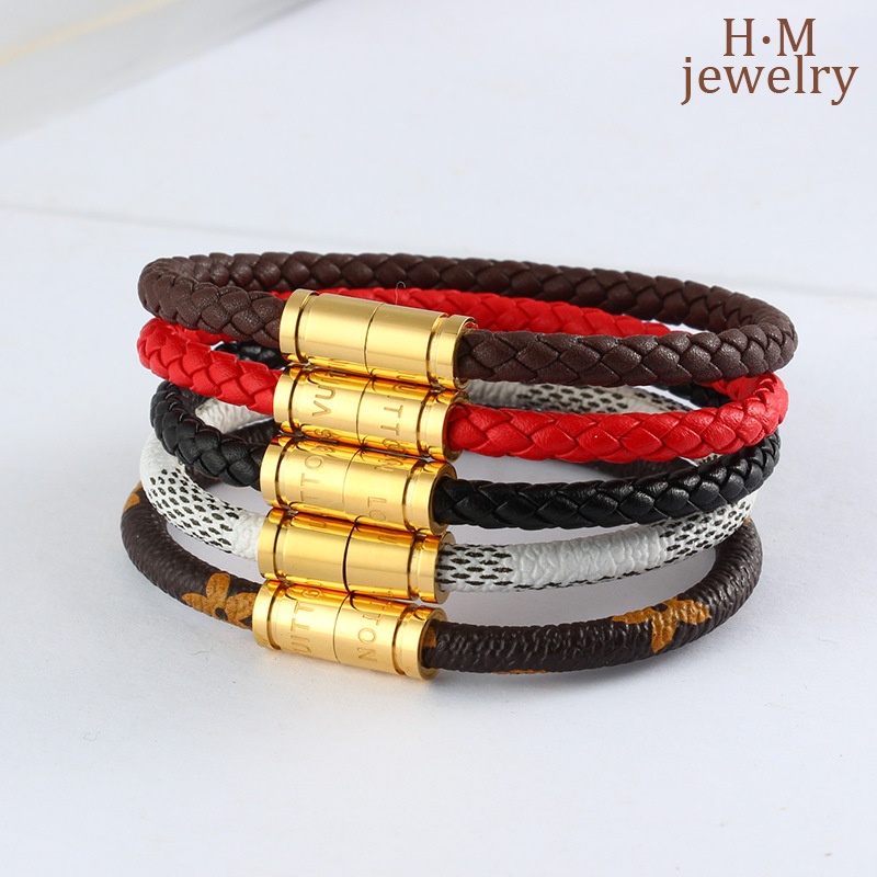 Gelang Tali Bunga Bucket Magnet Fashion Mewah Terjangkau Suction Magnetic Snap Opening Bracelet