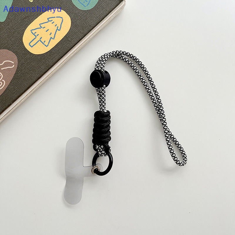 Adhyu Rantai Ponsel Ring Cord Untuk Kunci Dengan Patch Pergelangan Tangan Tali Gantung Ponsel Holder Kontrasg Warna Tali Gantungan Kunci Panjang Dan Pendek Olahraga Berwarna Lanyards Phone Case Lanyar