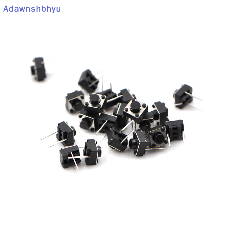 Adhyu 20pcs 2pin Kaki Tengah 6*6*5mm Switch Tactile Push Button Saklar ID