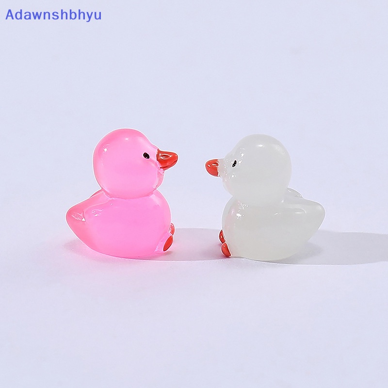 Adhyu 1/10Pcs Boneka Bebek Resin Bercahaya Mini Menyala Dalam Gelap DIY Taman Rumah Mobil Mainan Rumah Boneka Ornamen Aksesoris ID