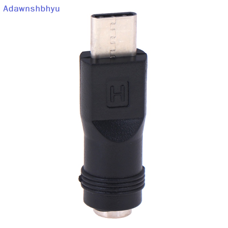 Adhyu 1pcs jack Female 5.5*2.1mm Ke Type-C 3.1 Male Plug 90per180derajat DC Adaptor ID