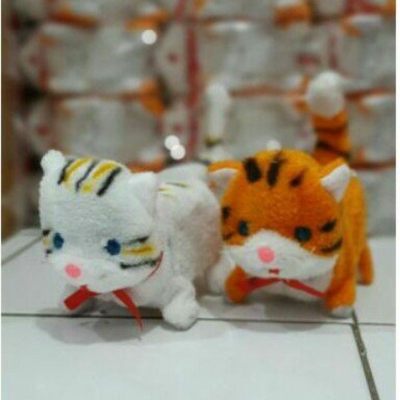 MAINAN BONEKA KUCING // ROBOT KUCING LUCU BISA BERJALAN BERSUARA MEONG MEONG DAN MANGGUK MANGGUK MUR