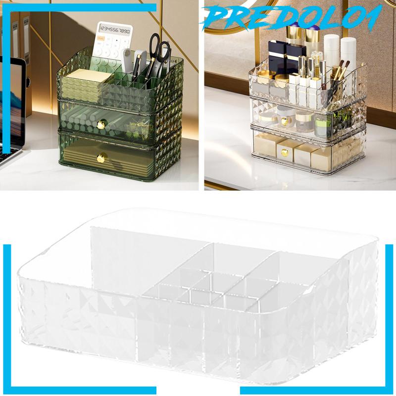 [Predolo1] Kotak Penyimpanan Kamar Mandi Kosmetik Case Organizer Untuk Kamar Tidur Kantor Rumah