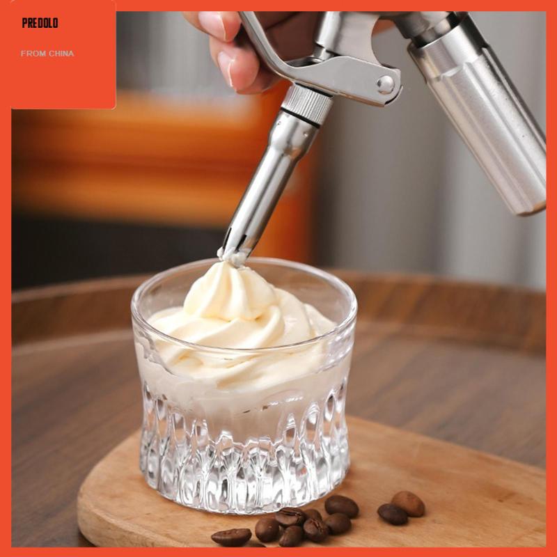 [Predolo] Whipped Cream Dispenser Pembuat Krim Bahan Stainless Steel Untuk Dessert Gourmet Kue