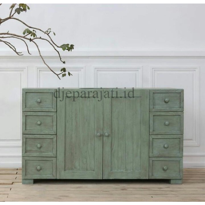 Lemari Meja TV - Buffet Jati Ukir - Natural Glow