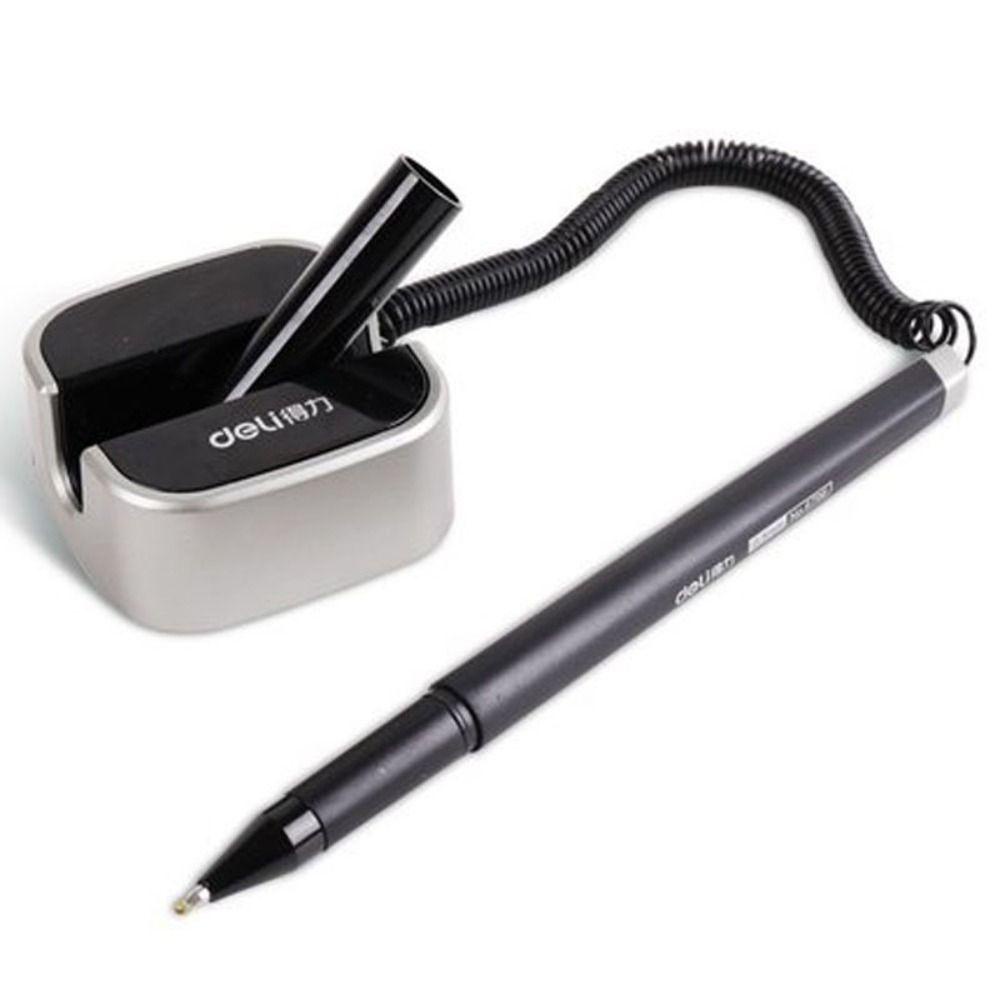 Mxbeauty Base Stand Counter Pulpen Tahan Lama 0.5mm Tinta Hitam Hadiah Alat Tulis Perlengkapan Sekolah Tempat Kerja Menulis Pena Netral