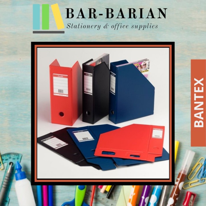 

✨BESTSELLER✨ - BOX FILE BANTEX 4011 FOLIO / MAGAZINE FILE BANTEX4011/ TEMPAT DOKUMEN - Hitam- 1.2.23