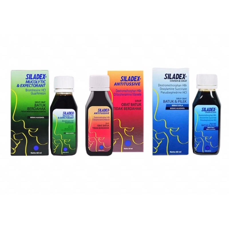 Siladex 100ml & 60ml All Varian / Siladex Batuk Berdahak / Siladex Batuk Tidak Berdahak / Siladek Ba