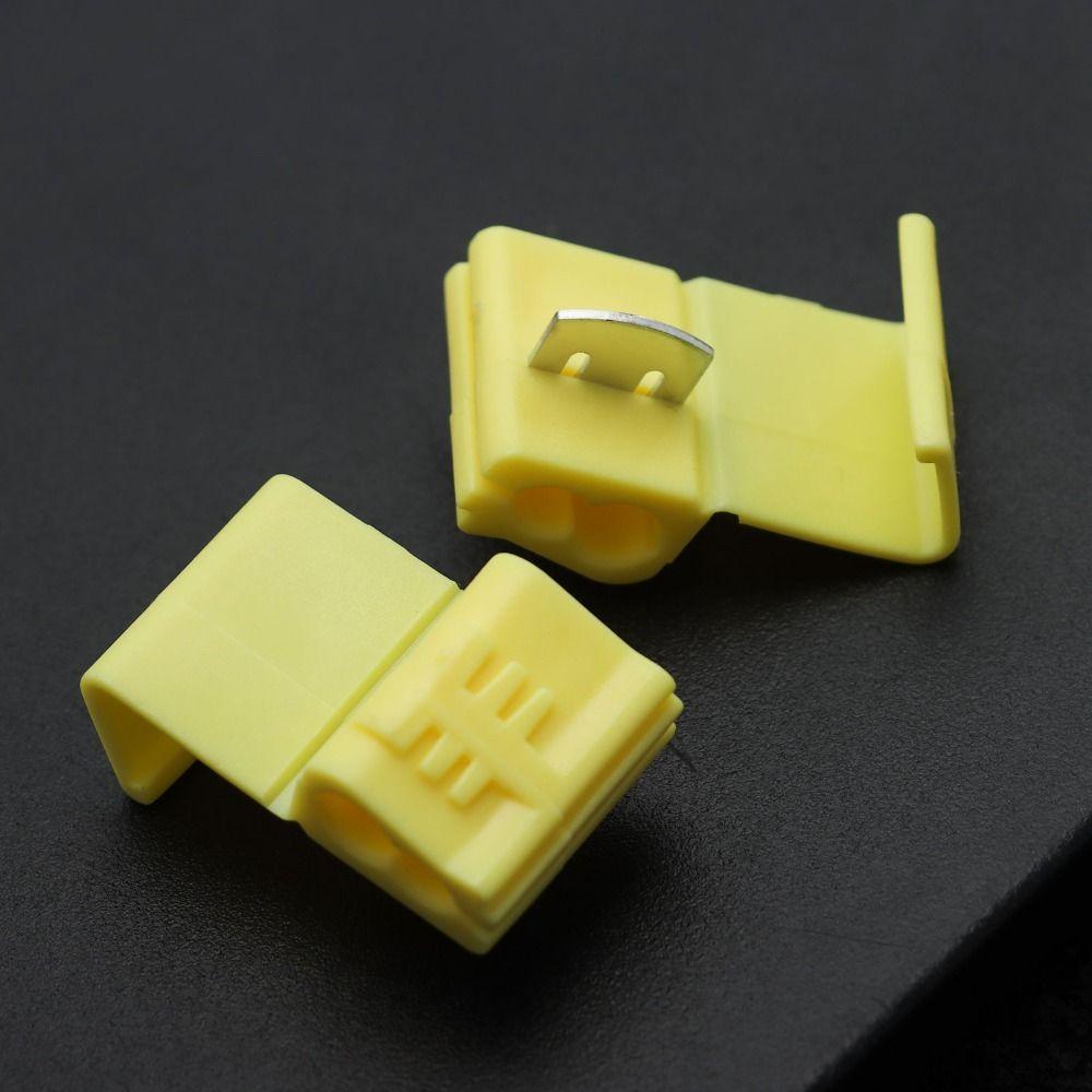 TOP 100pcs Konektor Cepat Spring Wire Solderless Tanpa Sekrup Penjepit Sambungan Cepat