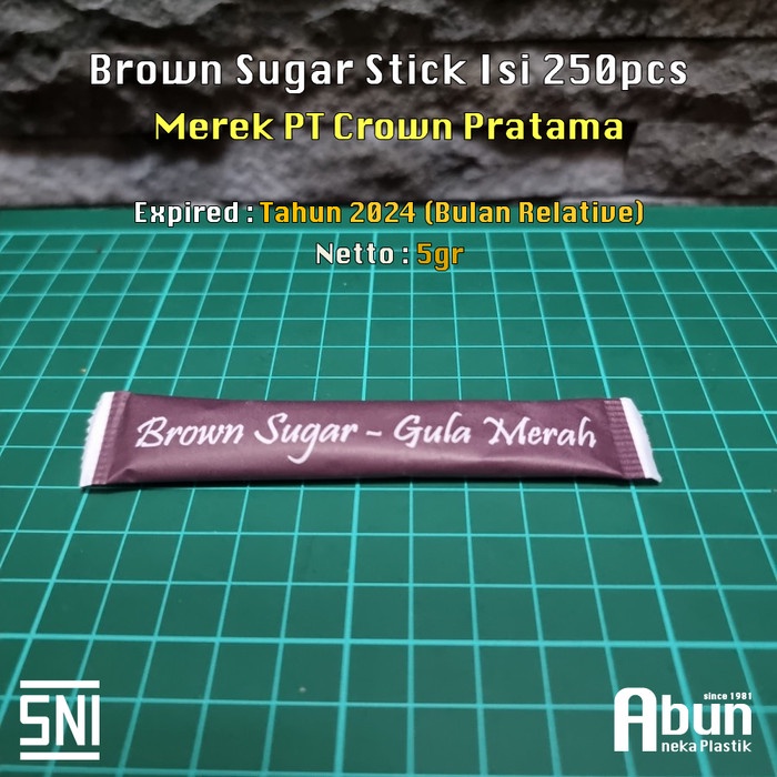 

[BISA COD] Brown Sugar Sachet (Stick) Isi 250pcs