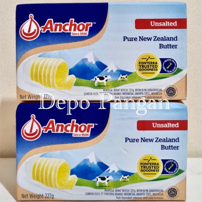 

ANCHOR UNSALTED BUTTER 227 GRAM