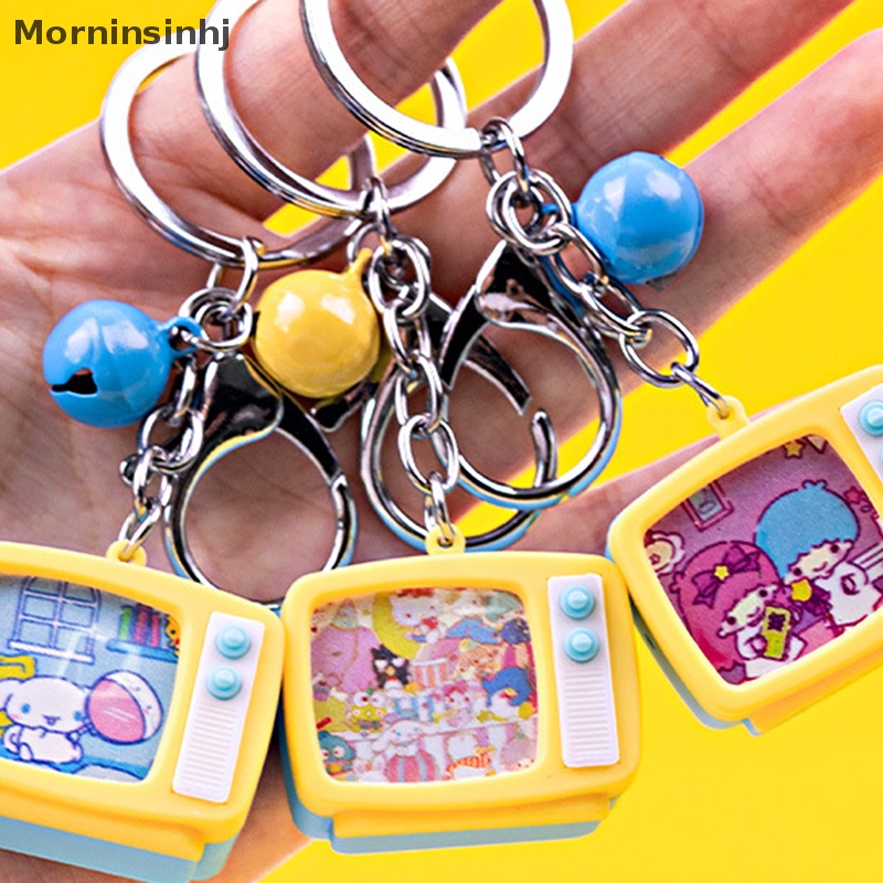 Mornin Gantungan Kunci Kartun Motif Sanrio Suara Led Emitg Luminous Key Chain Mainan Simulasi Tv Hadiah id