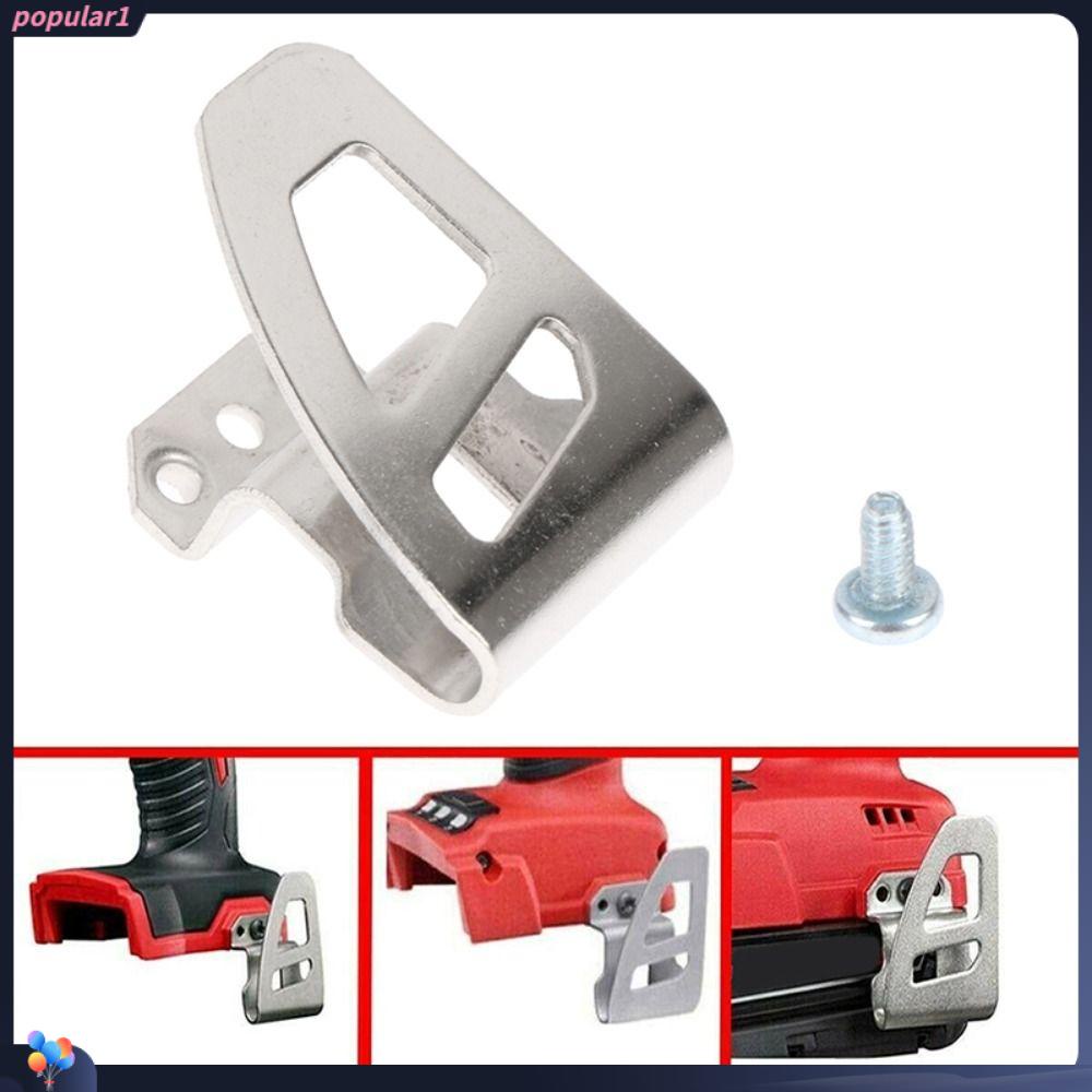 Populer 10pcs Klip Sabuk Bor Elektrik Alat Tersedia Belt Clip Hooks Klip Pengait Sekrup Kait Aksesoris Gesper Pinggang