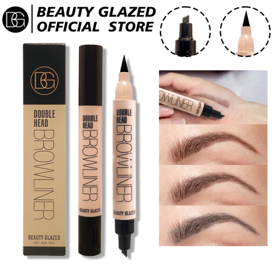 (READY &amp; ORI) Beauty Glazed 2 In 1 Double Head Browliner B120 B 120