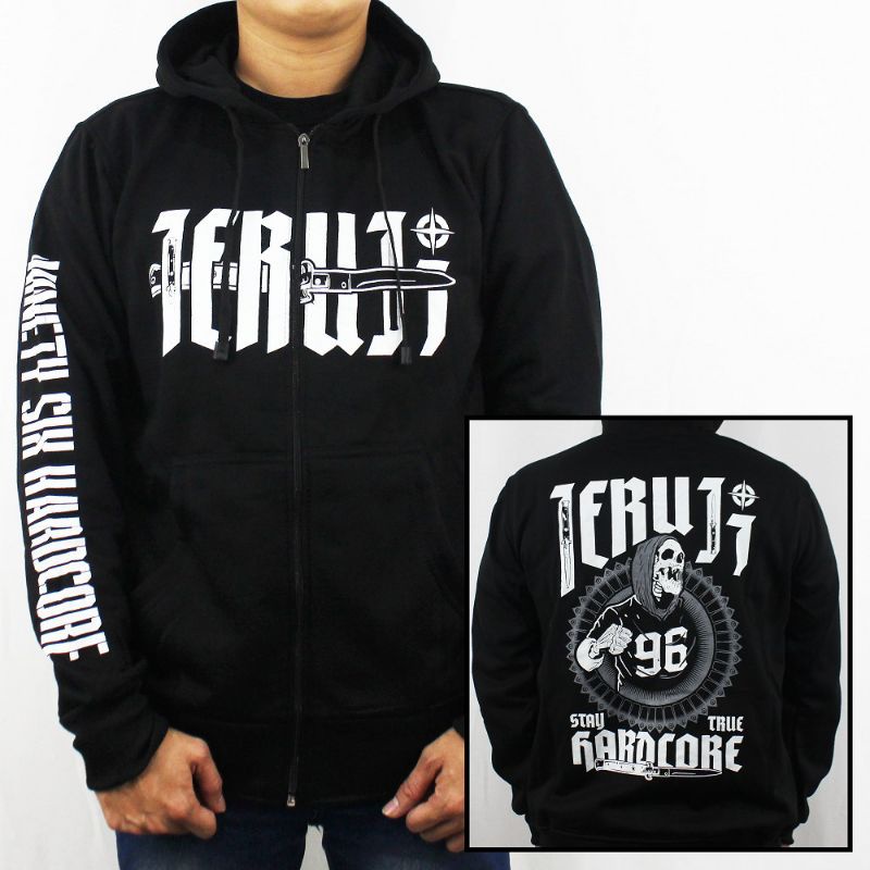 HOODIE PRIA SWEATER MUSIK METAL JERUJI / ROSEMARY/ JAKET HOODIE BAND METAL/ JAKET HARDCORE TERBARU /