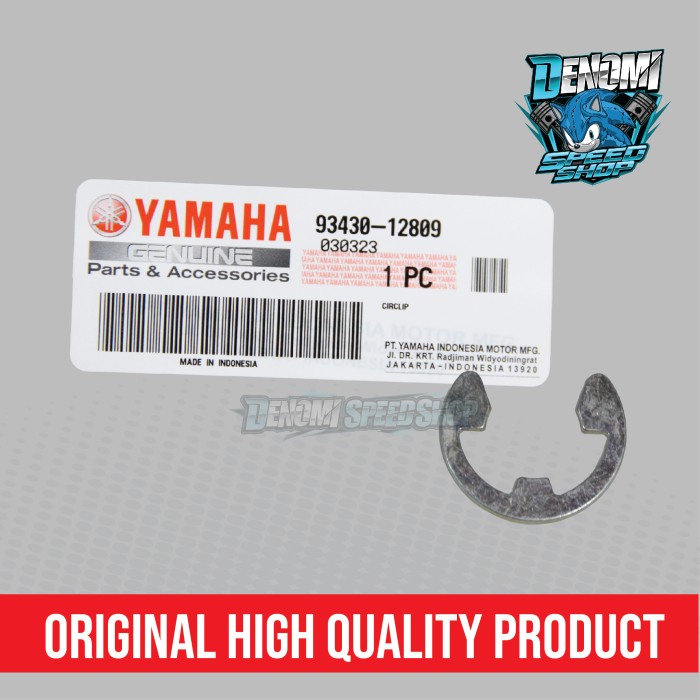 Klip Circlip Clip Kancing Pedal Rem Belakang Yamaha F1ZR FIZR F1Z FIZ R Vega Old Jupiter Z Original YGP 93430-12809