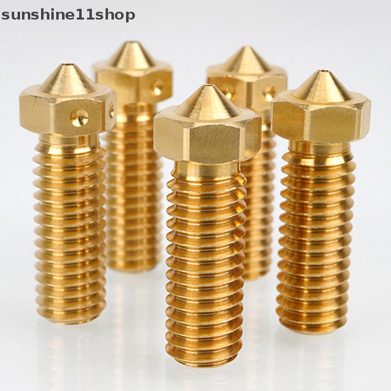 Sho 0.4 /0.6 /0.8 /1.0 /1.2mm Volcano Nozzle Brass Nozel Print Head Untuk Ender Printer N