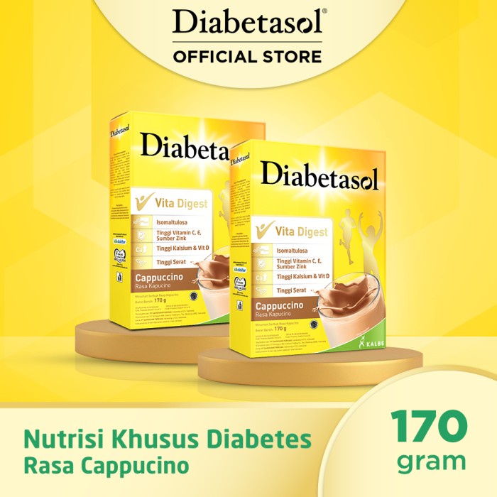 

Terjangkau Diabetasol Cappucino 170g - 2 Pcs