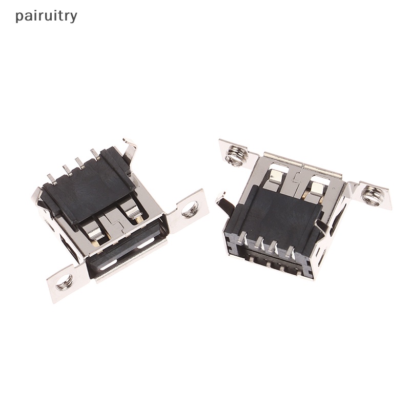 Prt 5pcs Micro USB 2.0 Female Jack USB Port Dock Connector Tail Charging Socket Dengan Lubang Sekrup PRT