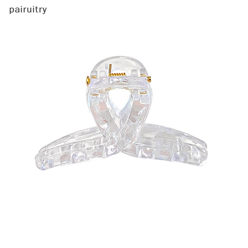 Prt 10pcs Fashion Baru Geometri Aksesoris Rambut Sederhana Transparan Resin Besar Jepit Rambut Untuk Wanita Perempuan Crab Hair Claw Clips PRT