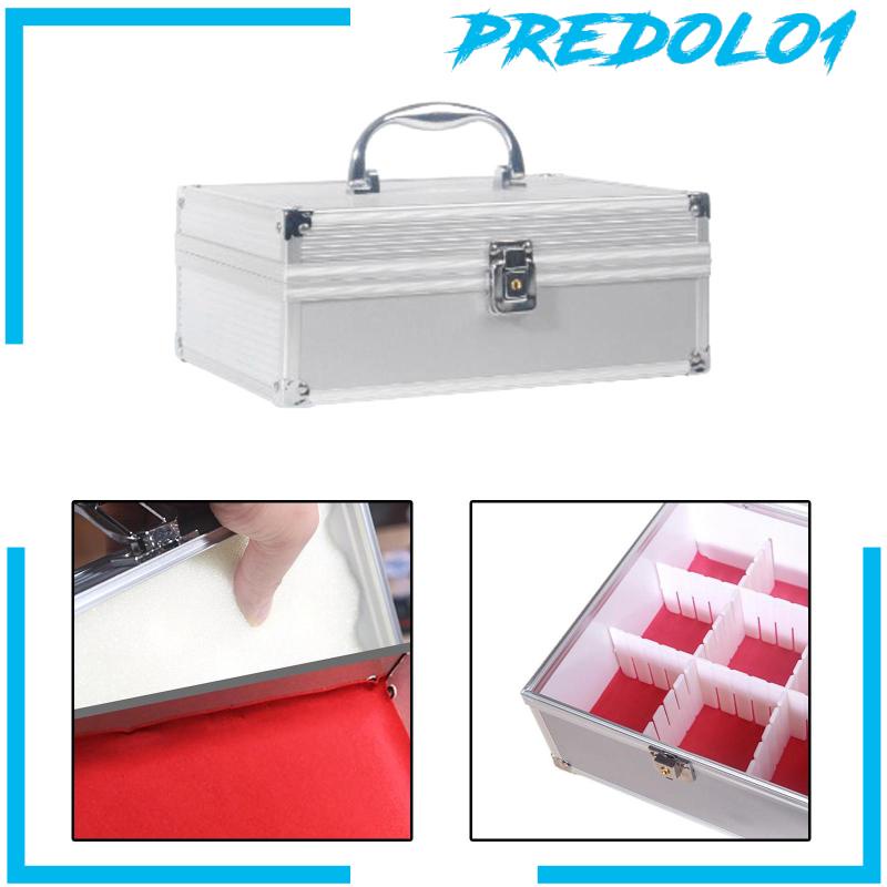 [Predolo1] Stamps Lock Box Portable Locker Chest Untuk Pasport