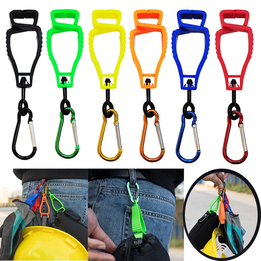 [Hot Sale] Safety Work Tools Storage Clip Multifungsi Sarung Tangan Kerja Luar Ruangan Guard Glove Clip Hanger Dengan Hook Work Clamp Grabber Catcher Non Slip Plastik