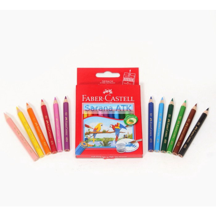 

FABER-CASTELL - Pensil Warna 12 Mini Watercolour Pencils - Set
