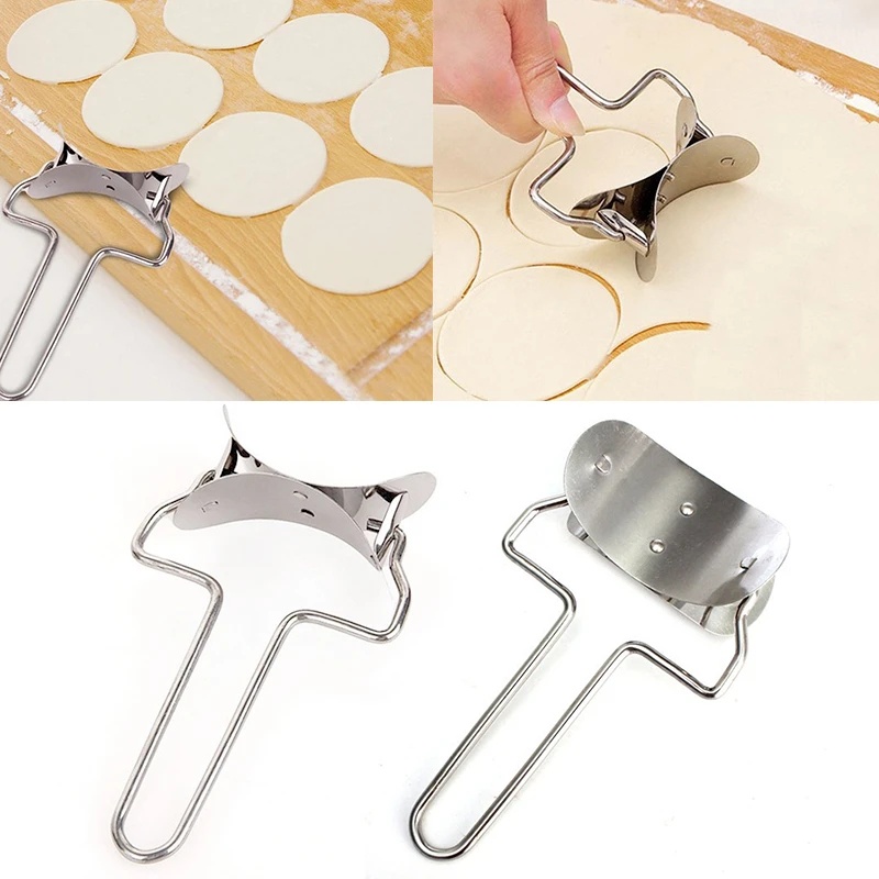 Roller Alat Pembungkus Pangsit Stainless Steel/Cetakan Pangsit Stainless Steel/Alat Pangsit Paket Manual 7cm/gadget Utilitas Dapur