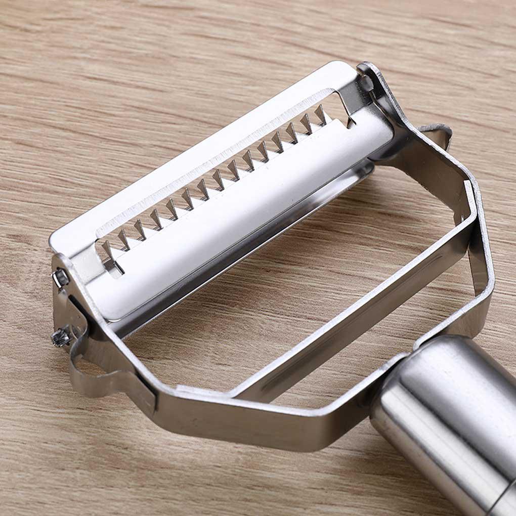 Cutter Pisau Gelombang Stainless Steel Pengupas Sayuran Anti Selip Kokoh Tahan Karat Perencanaan Parutan Dapur Rumah Staples