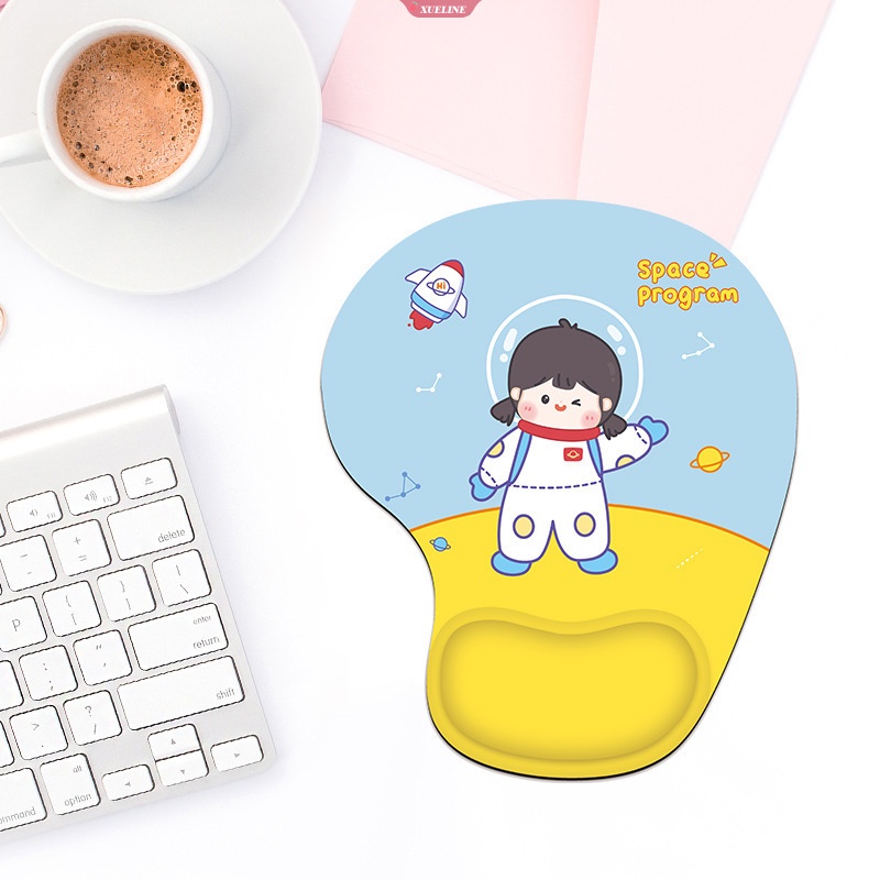 Kartun Gaming Mouse Pad Wrist Rest 3D Hewan Lucu Silikon Menebal Game Komputer Kantor Pelindung Pergelangan Tangan Dukungan Gelang Tangan [ZXL]