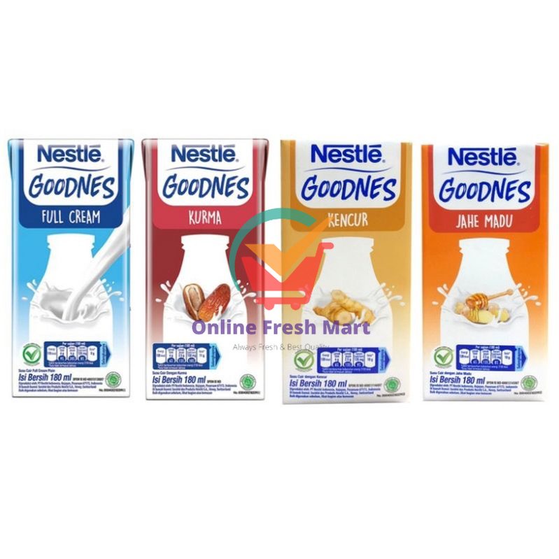 

Nestle Goodnes Susu UHT Full cream Kurma kencur jahe madu 180 ml
