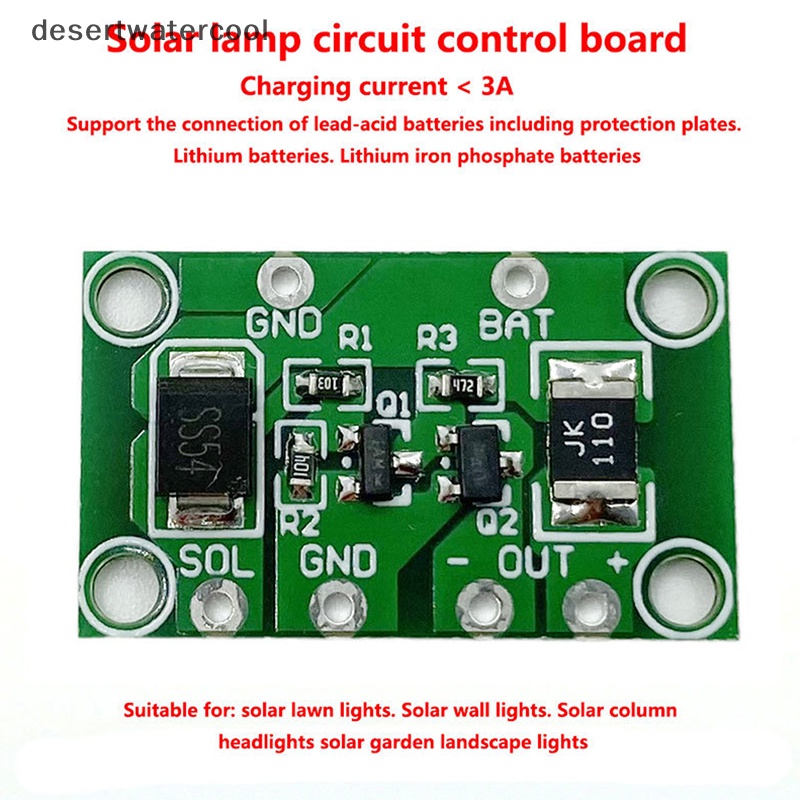 Deid 3.7-24V 1A Solar Panel Light Controller Untuk Solar Lawn Landscape Lamp Circuit Controller Martijn